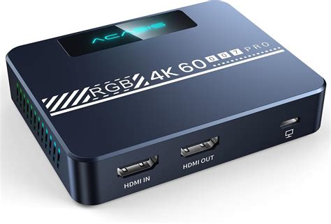 Amazon.com: ACASIS 4K60fps Video Capture Card for Streaming and Gaming, VRR Support, External ...