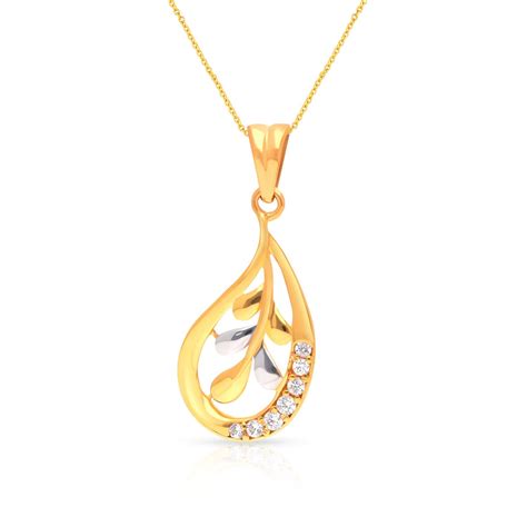 Malabar Gold & Diamonds Yellow Gold Pendant for Women 22k | 22 kt (916 ...