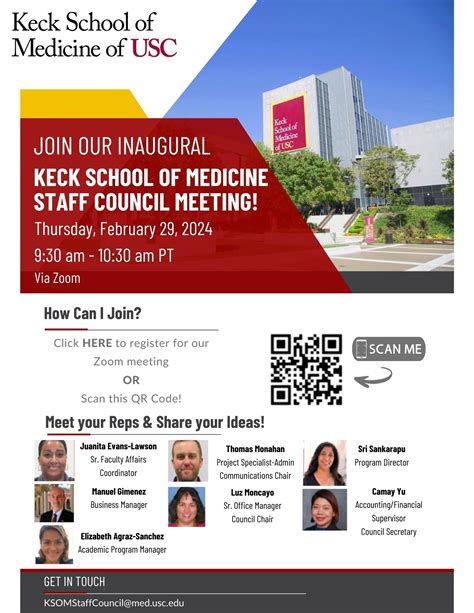 Inaugural KSOM Staff Council Meeting - Events Calendar