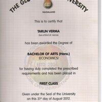 The Global Open University Nagaland — Degree taken by this degree in ...