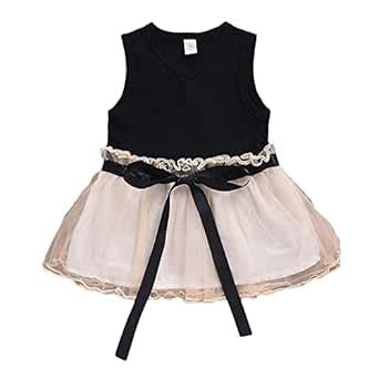 Hopscotch Baby Girls Cotton And Polyester Sleeveless Solid Casual Dress ...