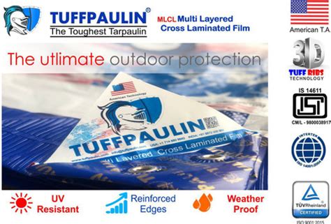TUFFPAULIN Tarpaulin Waterproof Extra Strong Tirpal Tarpal (15FT x18FT ...