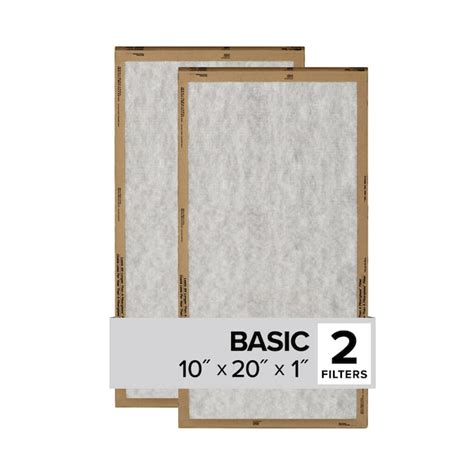 Filtrete 10-in W x 20-in L x 1-in MERV 2 Basic Flat Panel Basic Flat ...