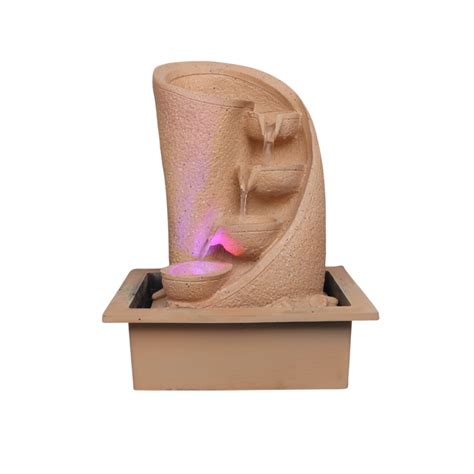 The Advitya | Resin Brown Four Tier Water Fountain