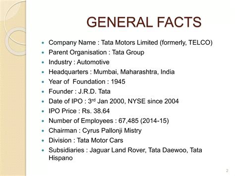Tata motors : Fundamental & Ratio Analysis | PPTX