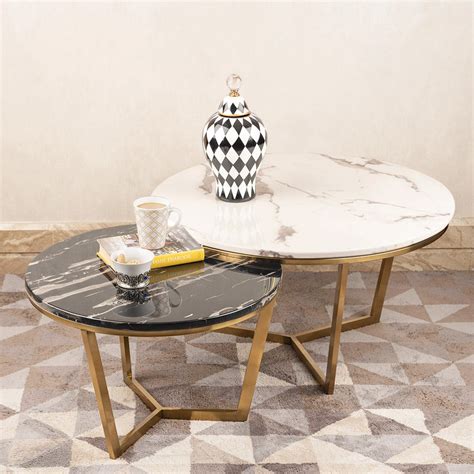 Buy Stainless Steel Nesting Table Gold,White,Black – PC HOME DECOR