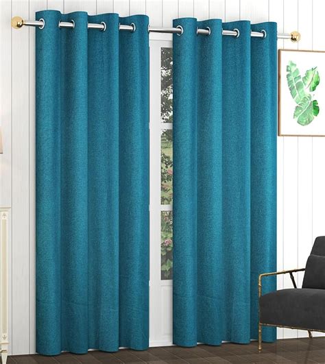 Buy FRESH FROM LOOM Jute Room Darkening Door Curtains 10 Feet Long ...