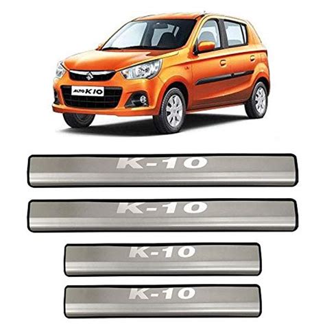 PRIKNIK Car Footstep Door Sill Plate Stainless Steel Non-Led Compatible ...