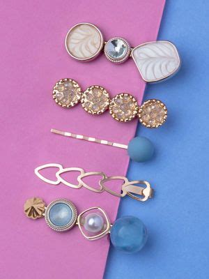 Buy Arendelle Pack of 5 Shades of Gold Hair Pins [AHA240] Online