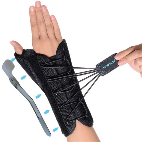 Wrist Brace With Thumb Spica Splint Support For De Quervains ...