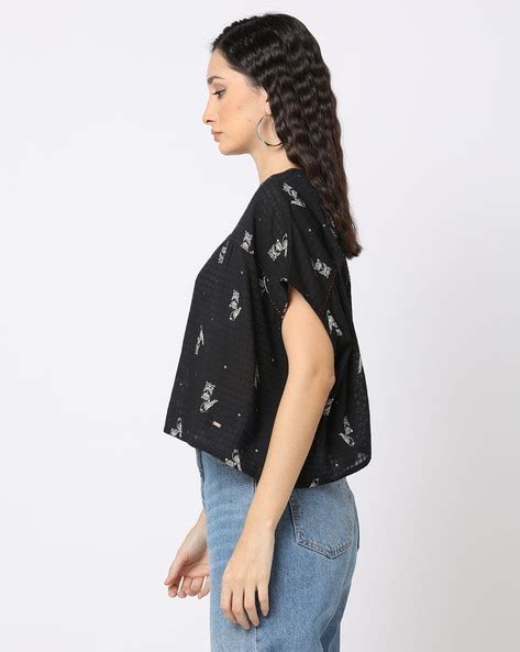 Buy Jet Black Tops for Women by Svrnaa Online | Ajio.com