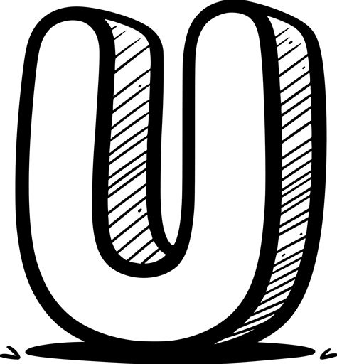 Letter U Coloring 的图像结果