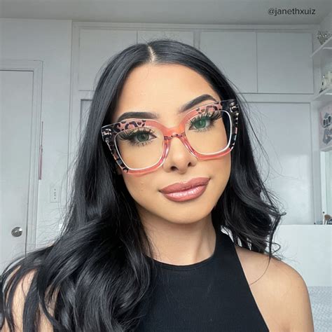 Malcolm Pink Leopard Print Square Frame Glasses for Women