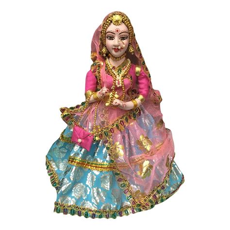 Goodluck Dolls Fine Art Handmade Standing Rajasthani Shethani, Blue ...