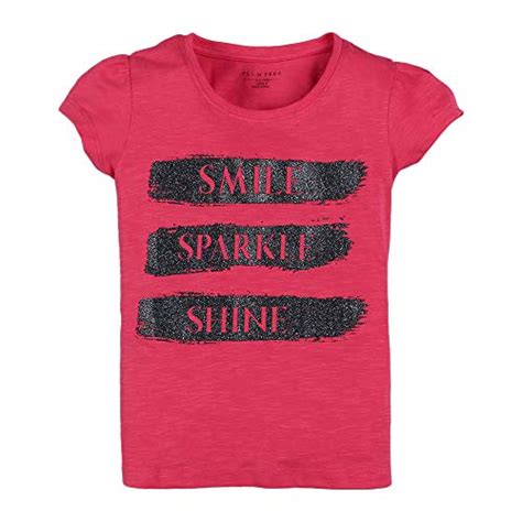 Buy Hopscotch Girls Cotton Sparkle Print T-Shirt(Pack of 2) in Multi ...