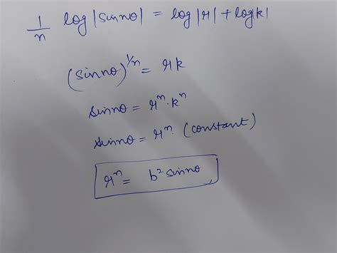 The orthogonal trajectory of rn = an cos ne. (a) b2 sin ne (c) r = b ...