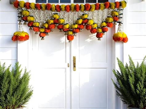Buy Thoranam Hanging Toran Door Decoration Marigold Toran Marigold ...