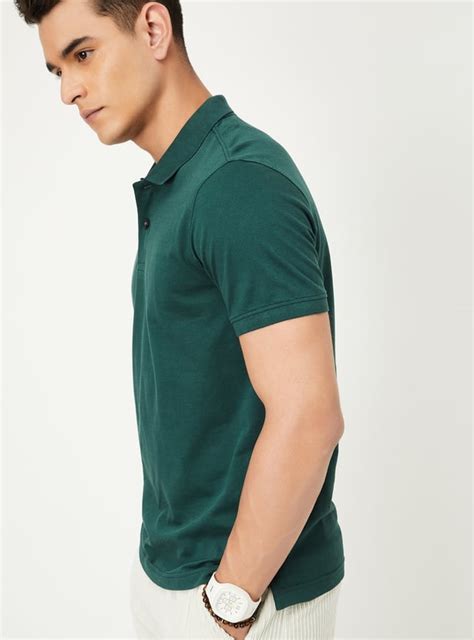 Buy Men Textured Polo T-shirt Online at just Rs. 399.0 - 1000014976205 ...