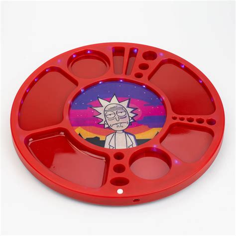 Multifunctional 360 Degree Rotating Led Spinning Rolling Tray — One ...