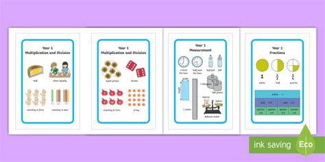 Year 1 Maths Vocabulary Prompt IKEA Tolsby/Fiestad Frame