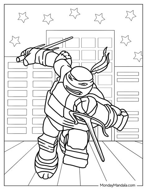 Coloring Pages Of Ninja Turtles
