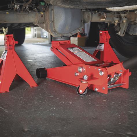 Sunex Heavy-Duty Service Floor Jack, 3.5-Ton Capacity, Includes Pair of ...