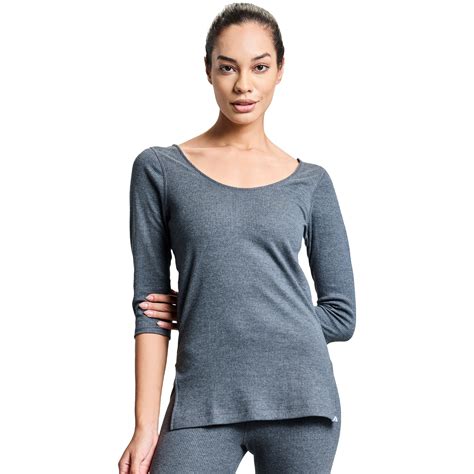 Womens ThermaCore Thermal Top - Grey – Boldfit