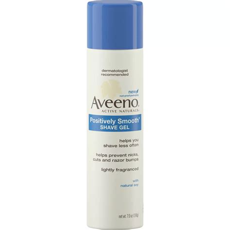 Aveeno Positively Smooth Moisturizing Shave Gel 7 Oz. | Shaving Creams ...