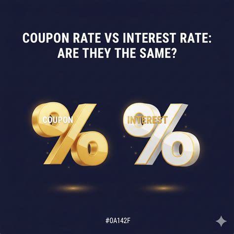 Coupon Rate vs Interest Rate: Understanding the Difference in Bonds
