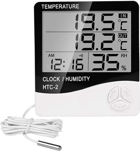 ThermoPro TP-60S Digital Hygrometer Indoor Outdoor Thermometer Humidity ...