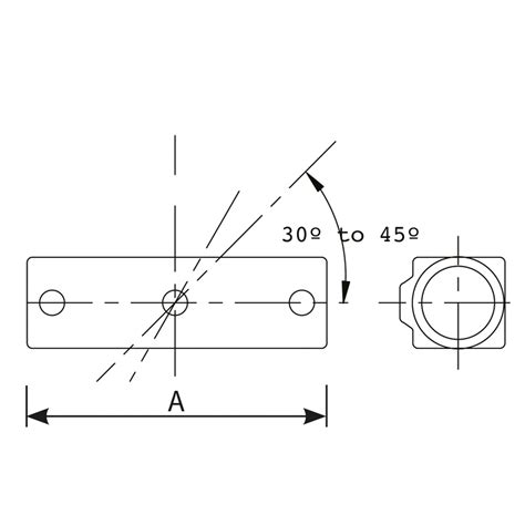 C28 - Adjustable 2 Socket Cross (30° to 45°) - Galvanized Structural ...