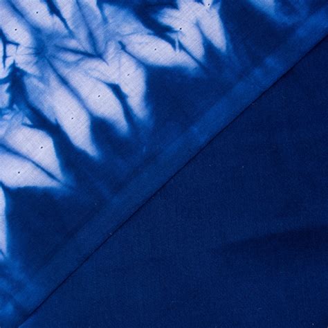 Buy New Blue Tie Dye Soft Shibori Print Cotton Fabric Online – Dmaasa