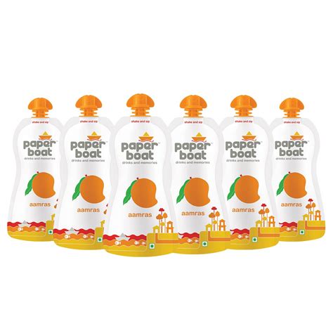 Paper Boat Aamras, Mango Fruit Juice, No Added Preservatives and ...