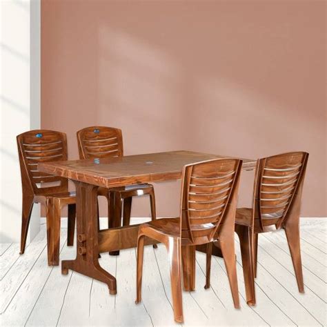Nilkamal Ultima Plastic 4 Seater Dining Set - Price History