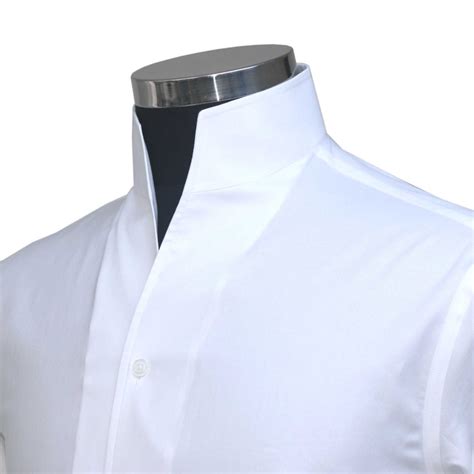 White High-Open Collar Shirt - John Clothier London
