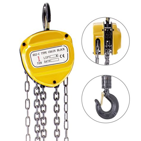 Buy VEVOR Chain Hoist 1Ton10ft, Manual Chain Hoist Hand Chain Lifting ...