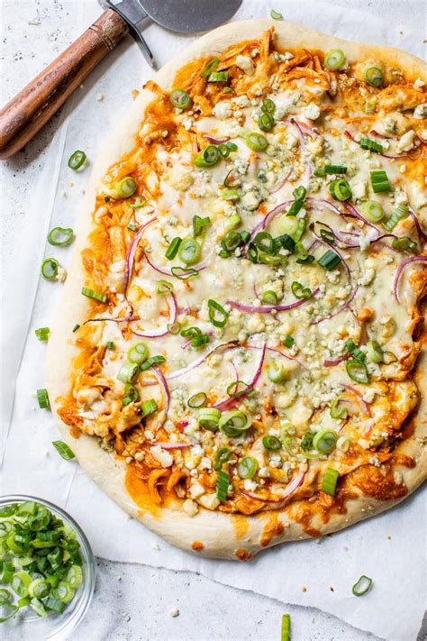Buffalo Chicken Pizza {Homemade & Delish!} - WellPlated.com