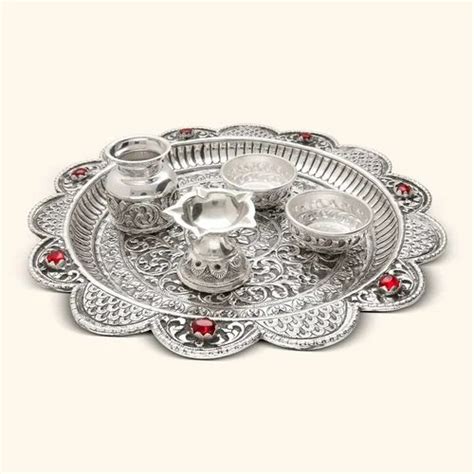 Pooja Thali - SILVER PLATED Pooja Thali Manufacturer from Mumbai