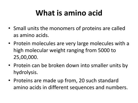 SOLUTION: classification of amino acids - Studypool