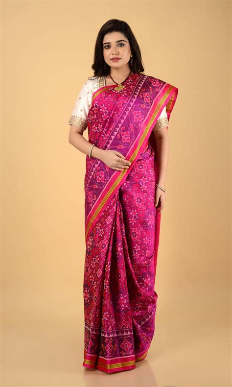 Single Ikat Patola Saree Nau Ratan – My Store