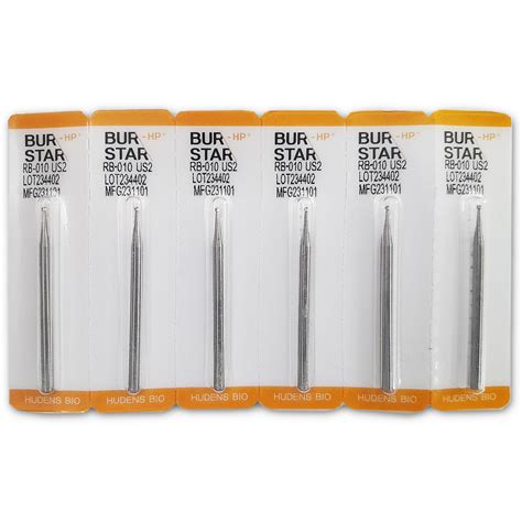 Bur Star- Hp Carbide Bur (Pack of 6) Dental Lab Material – Dental Prod