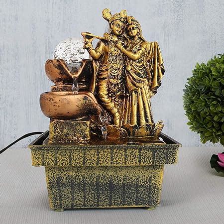 Globle Creations Water Fountain with Multicolor Led Lights, Motor Pump ...