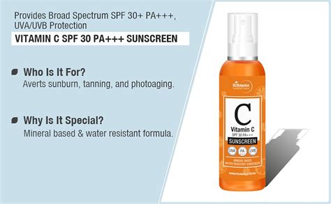 St.Botanica Vitamin C SPF 30 Pa+++ Sunscreen, 120ml with Stable ...