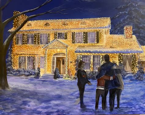 Griswold House From Christmas Vacation House With Lights on - Etsy