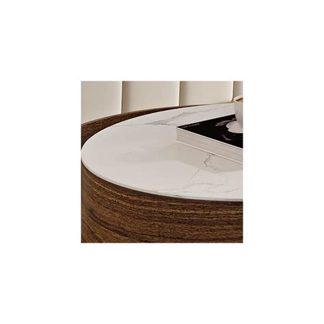 Buy Lift-Top Round Coffee Table for Living Room, Modern Retractable ...