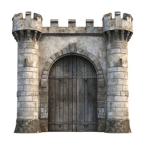 PNG Medieval Castle Gate on Transparent Background Stock Illustration ...