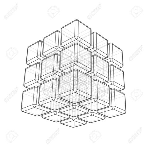 3d Cube Drawing at GetDrawings | Free download