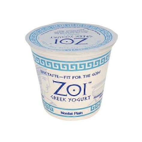 Zoi Greek Yogurt Plain Greek Nonfat Yogurt (6 oz) Delivery or Pickup ...