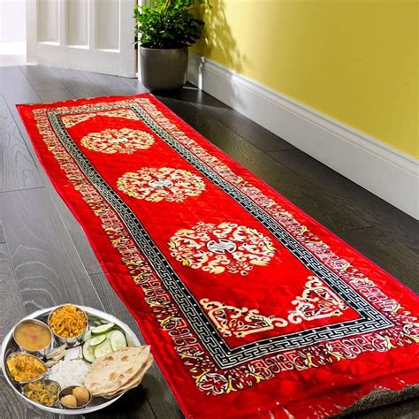 Kuber Industries Kitchen/Floor Mat|Solid Traditional Print & Soft ...