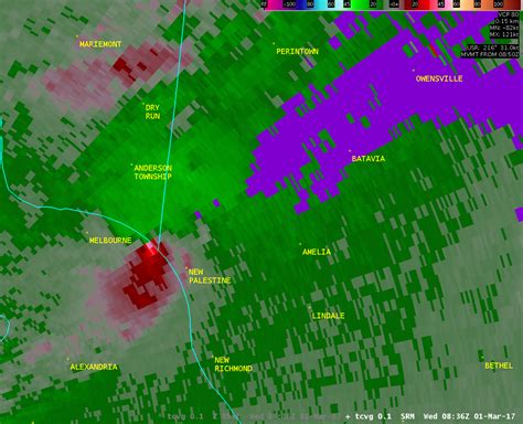 Tornado near Amelia, Ohio